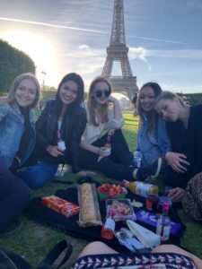 Claire and friends in Paris