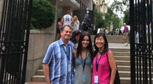 Easton family at Columbia University