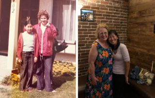 Rosa and Linda then and now
