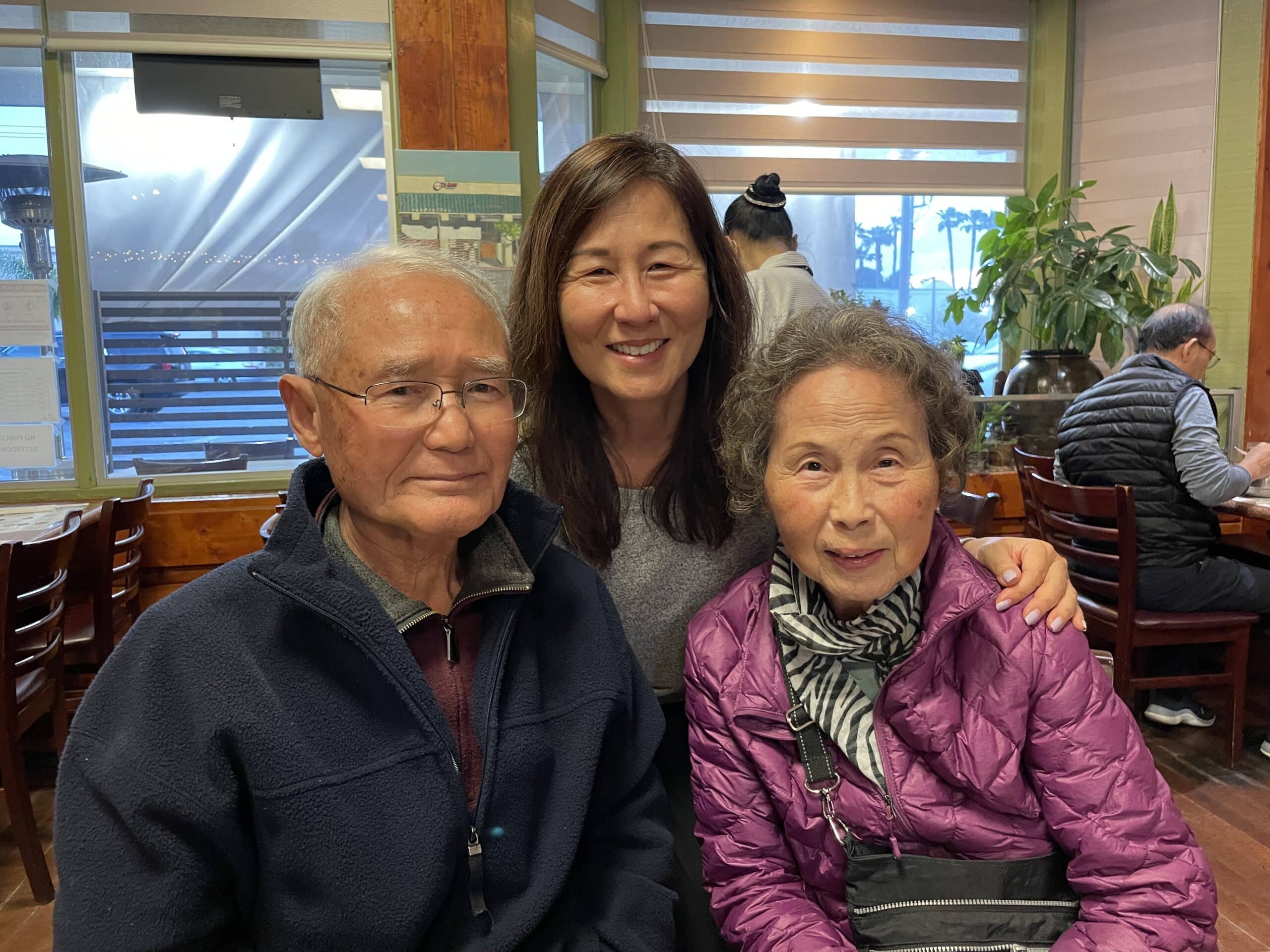 Celebration dinner with my parents