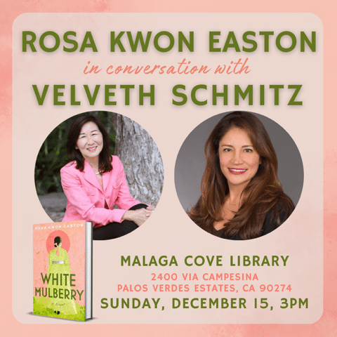 Rosa Easton with Velveth Schmitz at Malaga Cove Library