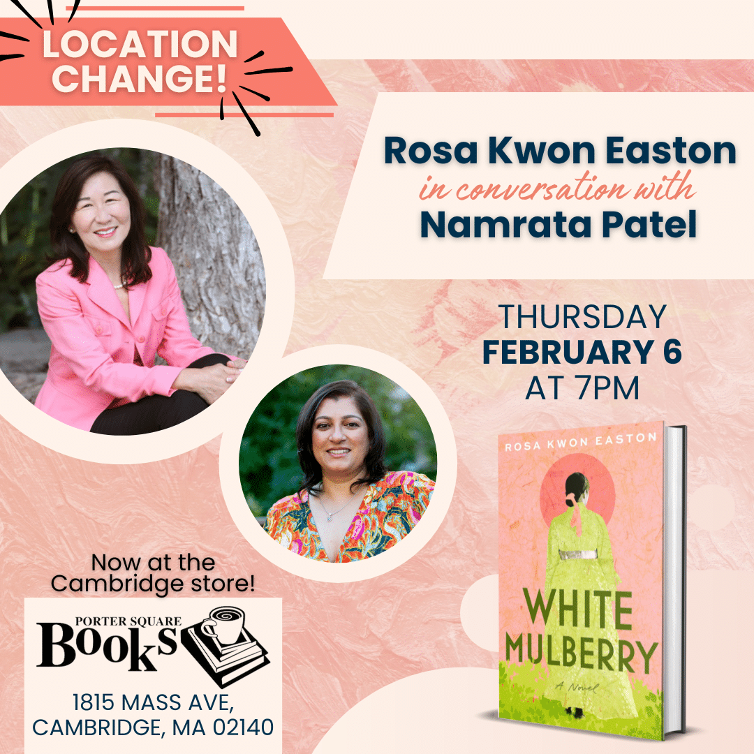 Rosa Easton event at Porter Square books on Feb 6, 2025