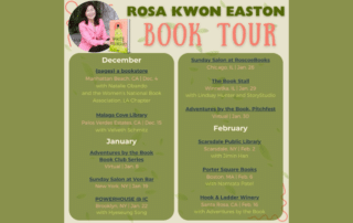 Book tour dates for White Mulberry by Rosa Kwon Easton