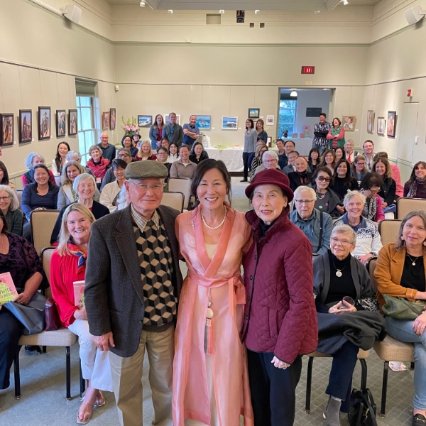 Rosa and her parents at Malaga Cove Library Event