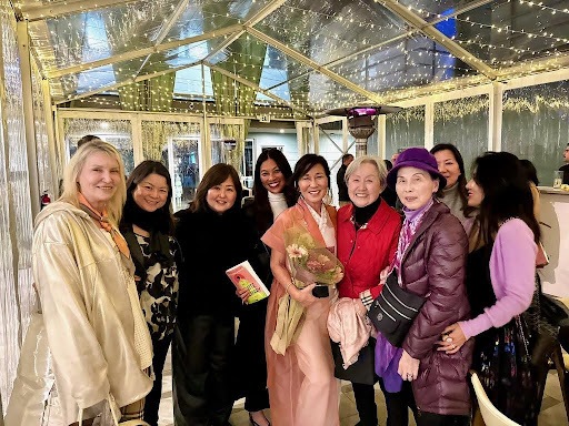 Rosa with friends and family at book launch celebration