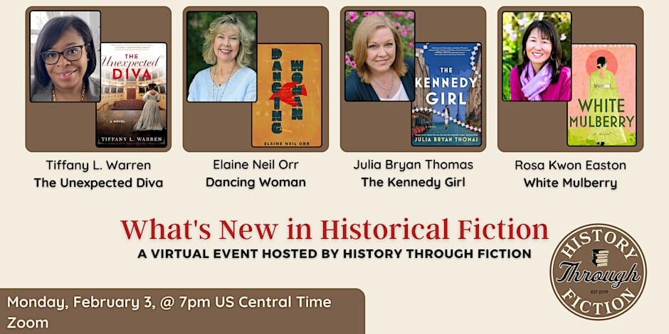 What's New in Historical Fiction event, featuring Rosa Easton and other authors