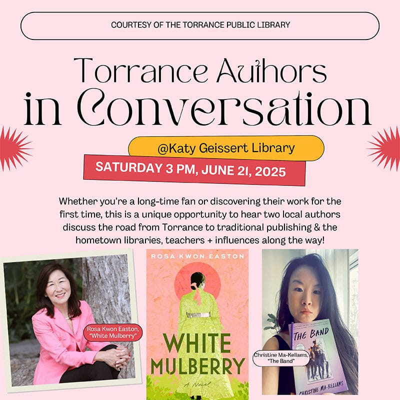 Torrance Library Event June 21 at 3pm