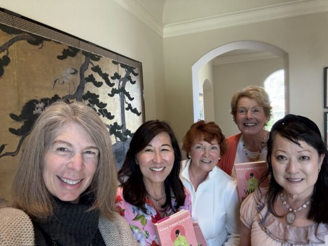 Rosa with local bookclub Rosa with local book club friends