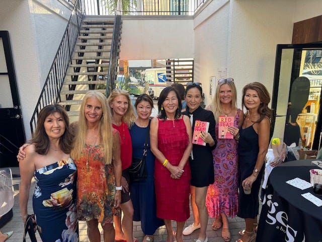 Rosa and friends at Pages event