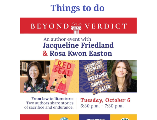The San Diego Union-Tribune’s “Things to do” Featuring Rosa’s Beyond the Verdict event with Jacqueline Friedland at the Coronado Public Library